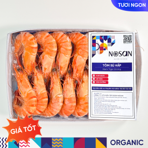 Tôm Sú Hấp Đông Lạnh 30-32 con/kg (Khay 500G)