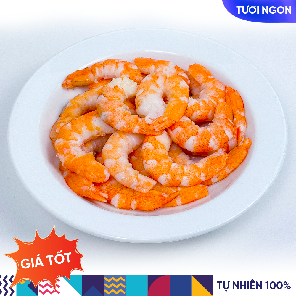 Tôm Thẻ Hấp Bóc Nõn Đông IQF (Gói 250G) - Ảnh 2