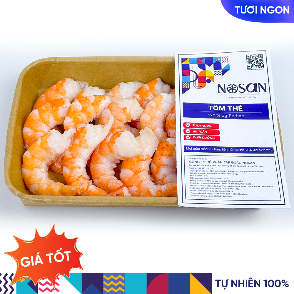 Tôm Thẻ Hấp Bóc Nõn Đông IQF (Gói 250G) - Ảnh 3