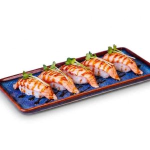 Set sushi cá hồi nướng tái 5 miếng